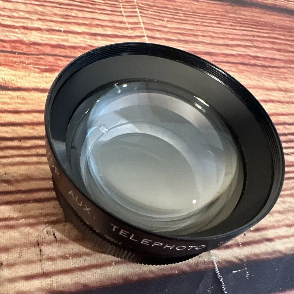 Yashikor Aux Telephoto 1:4 & Aux. Wide Angle 1:4 Lens And Tell-wide W/ Cap